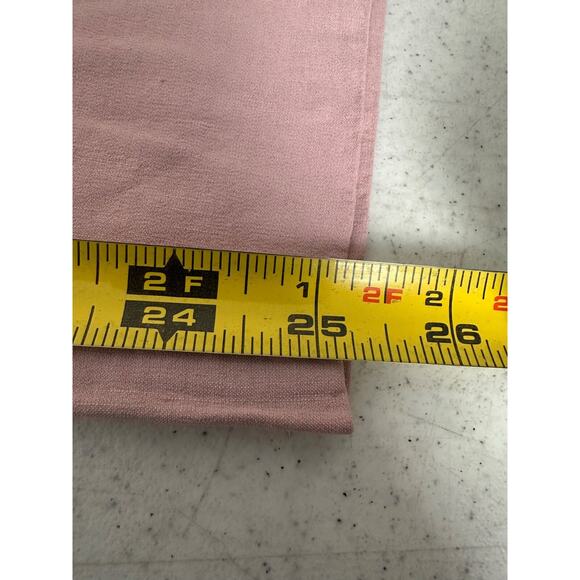 Theory Pink Linen Blend Cropped Pants Sz 8 Career Casual Pockets Lagenlook C18 - Picture 6 of 7